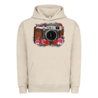 Pigment French Oak rose grey leopard vintage camera Urban Hoodie - FaDigitalArtStudio
