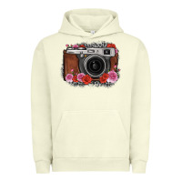Pigment Pistachio rose grey leopard vintage camera Urban Hoodie - FaDigitalArtStudio