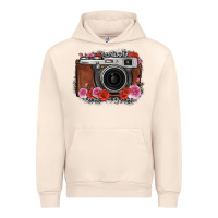 Sandshell rose grey leopard vintage camera Urban Hoodie - FaDigitalArtStudio