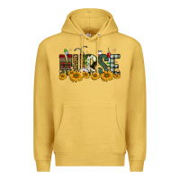 Antique Gold christmas nurse sunflower Premium Hoodie - FaDigitalArtStudio