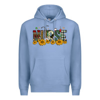 Colony Blue christmas nurse sunflower Premium Hoodie - FaDigitalArtStudio