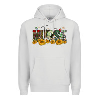 Dove Grey christmas nurse sunflower Premium Hoodie - FaDigitalArtStudio