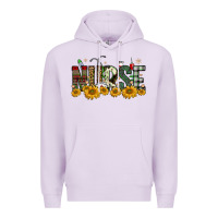 Lilac christmas nurse sunflower Premium Hoodie - FaDigitalArtStudio