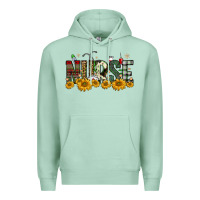 Seafoam christmas nurse sunflower Premium Hoodie - FaDigitalArtStudio