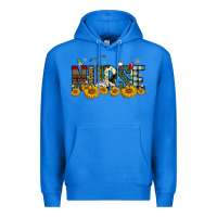 True Royal christmas nurse sunflower Premium Hoodie - FaDigitalArtStudio