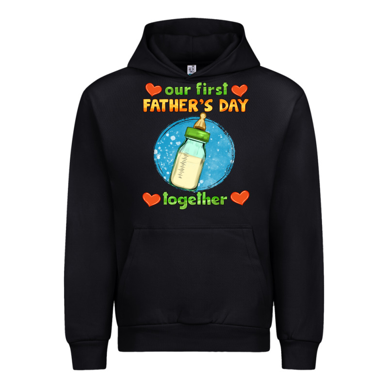Our First Father's Day Together And Baby Bottle Urban Hoodie by HRA Design Shop | Teevron