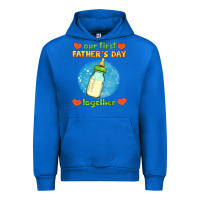 Cobalt our first father's day together and baby bottle Urban Hoodie - HRA Design Shop