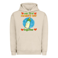 Pigment French Oak our first father's day together and baby bottle Urban Hoodie - HRA Design Shop