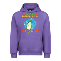 Tulip our first father's day together and baby bottle Urban Hoodie - HRA Design Shop