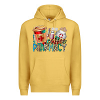 Antique Gold coffee pharmacy Premium Hoodie - RacoonDesign