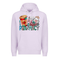 Lilac coffee pharmacy Premium Hoodie - RacoonDesign