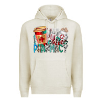 Oatmeal Heather coffee pharmacy Premium Hoodie - RacoonDesign