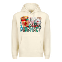 Sandshell coffee pharmacy Premium Hoodie - RacoonDesign