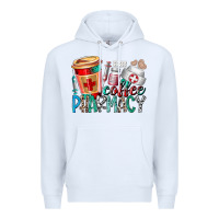 White coffee pharmacy Premium Hoodie - RacoonDesign