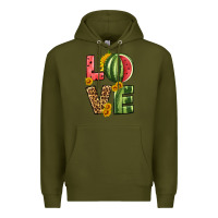 Army Green love watermelon Premium Hoodie - HRA Design Shop