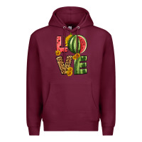 Burgundy love watermelon Premium Hoodie - HRA Design Shop
