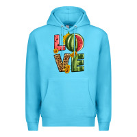 Ocean Blue love watermelon Premium Hoodie - HRA Design Shop