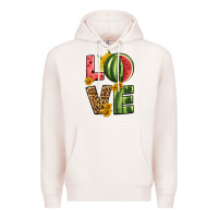 Pale Pink love watermelon Premium Hoodie - HRA Design Shop