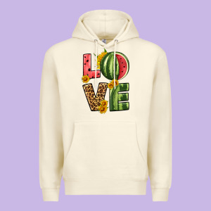 Love Watermelon Premium Hoodie Designed By Hra Design Shop