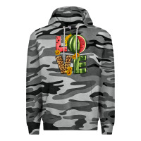 Slate Camo love watermelon Premium Hoodie - HRA Design Shop