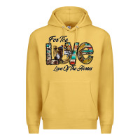 Antique Gold for the love love of the horses Premium Hoodie - CowhideDigitalArt