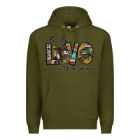Army Green for the love love of the horses Premium Hoodie - CowhideDigitalArt