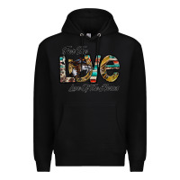 Black for the love love of the horses Premium Hoodie - CowhideDigitalArt