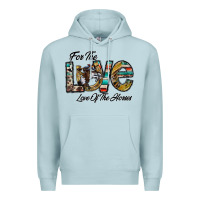 Blue Mist for the love love of the horses Premium Hoodie - CowhideDigitalArt