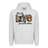 Dove Grey for the love love of the horses Premium Hoodie - CowhideDigitalArt