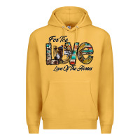 Mustard for the love love of the horses Premium Hoodie - CowhideDigitalArt