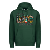 Sports Green for the love love of the horses Premium Hoodie - CowhideDigitalArt