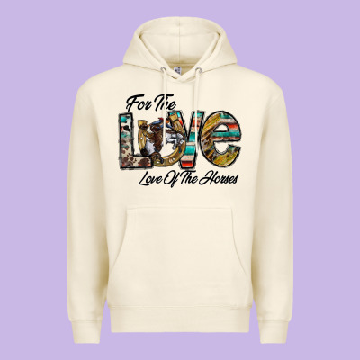 For The Love Love Of The Horses Premium Hoodie Designed By Cowhidedigitalart