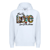White for the love love of the horses Premium Hoodie - CowhideDigitalArt