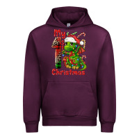 Mauve Wine my first christmas dragon Urban Hoodie - FaDigitalArtStudio