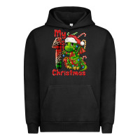 Pigment Black my first christmas dragon Urban Hoodie - FaDigitalArtStudio