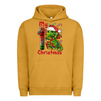 Pigment Peanut Butter my first christmas dragon Urban Hoodie - FaDigitalArtStudio