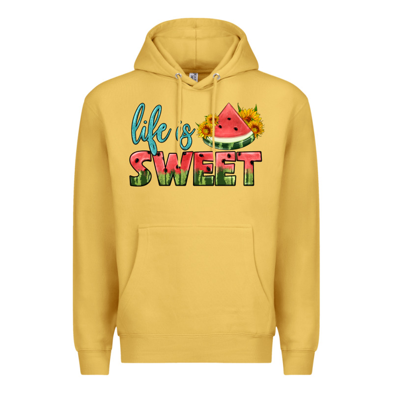 Life Is Sweet Premium Hoodie by HRA Design Shop | Teevron