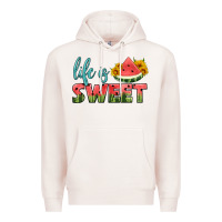 Pale Pink life is sweet Premium Hoodie - HRA Design Shop