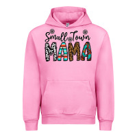 Fuchsia Pink small town mama Urban Hoodie - CowhideDigitalArt