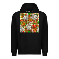 Black christmas leopard duck Premium Hoodie - FaDigitalArtStudio