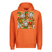 Carrot christmas leopard duck Premium Hoodie - FaDigitalArtStudio
