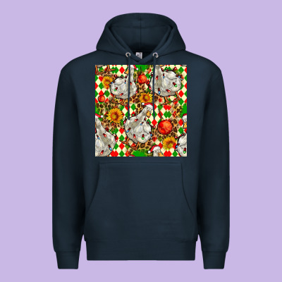 Christmas Leopard Duck Premium Hoodie Designed By Fadigitalartstudio