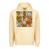 Pina Colada christmas leopard duck Premium Hoodie - FaDigitalArtStudio