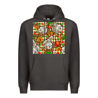 Smoke christmas leopard duck Premium Hoodie - FaDigitalArtStudio