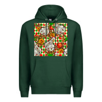 Sports Green christmas leopard duck Premium Hoodie - FaDigitalArtStudio