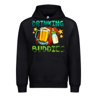 Black drinking buddies with baby bottle and beer Urban Hoodie - HRA Design Shop