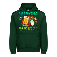 Forest Green drinking buddies with baby bottle and beer Urban Hoodie - HRA Design Shop