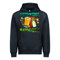 Navy drinking buddies with baby bottle and beer Urban Hoodie - HRA Design Shop