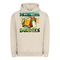 Pigment French Oak drinking buddies with baby bottle and beer Urban Hoodie - HRA Design Shop