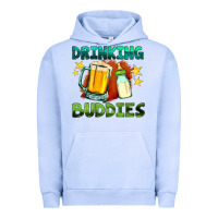 Pigment Grape Ice drinking buddies with baby bottle and beer Urban Hoodie - HRA Design Shop